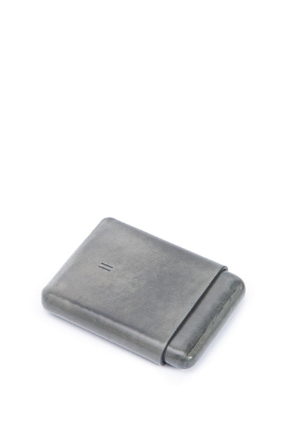 Boris Bidjan Saberi Moulded Leather Card Case Grey | UJNG