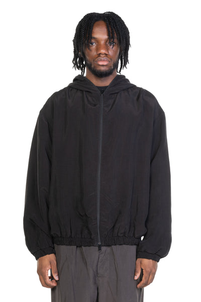 Gabriela Coll NO.216 Double Hooded Zipper Jacket Black | UJNG