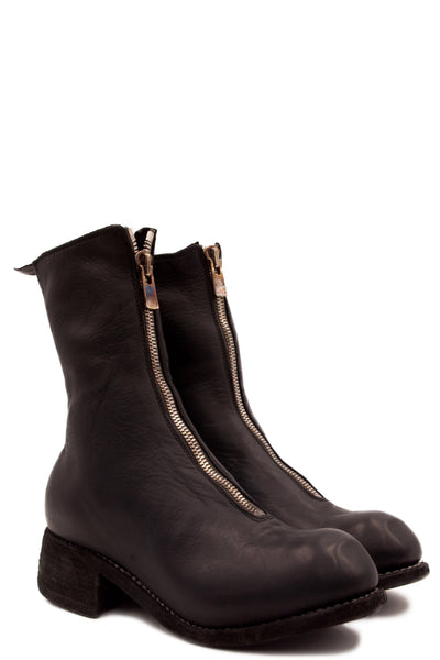 Guidi PL2 Black Front Zip Boots for Men and Women UJNG