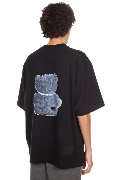 【関税込み】We11done ブラック Teddy Bear Tシャツ BLACK PEARL NECKLACE TEDDY T-SHIRT BLACK Black | SUBTYPE