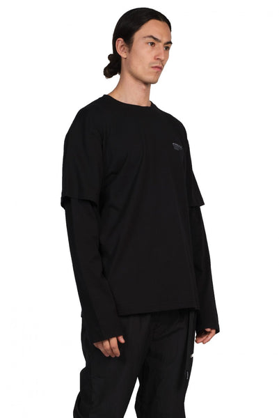 C2H4 Double Layered Long-sleeve T-shirt for Men | UJNG