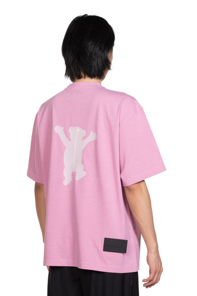 We11done Pink Teddy Logo T-shirt | UJNG