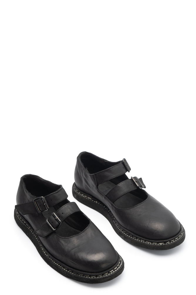 990C Ballerina with Buckles Black