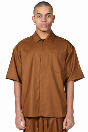 Lownn Brown Tobacco Minimal Shirt