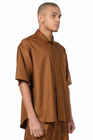 Lownn Brown Tobacco Minimal Shirt