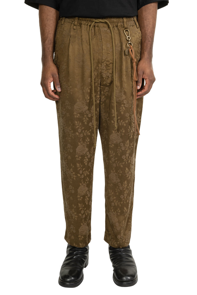 Antique Floral Lounge Pants Khaki