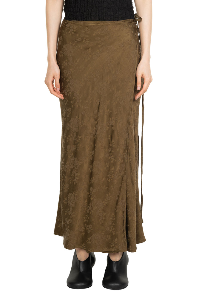 Antique Floral Wrap Skirt