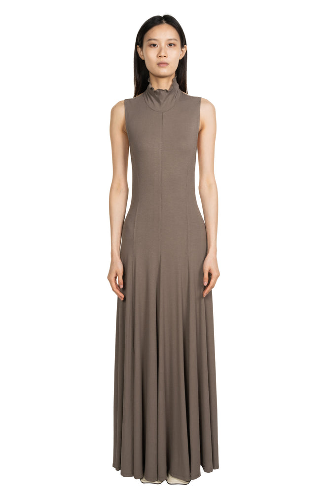Backless Flora Maxi Dress Forest Grey
