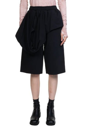 Black Double Layered Shorts