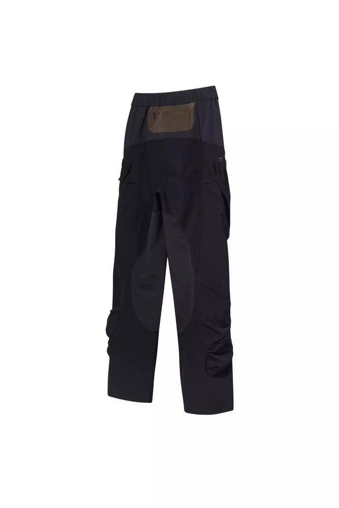 Black Multi-Dimensional Pocket Trousers