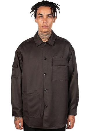 Lownn Brown Utility Long Shirt