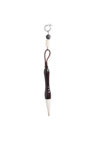 Brush Earring Brown