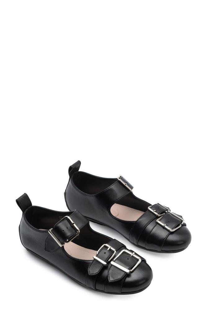 Buckle Ballerina Grip Black
