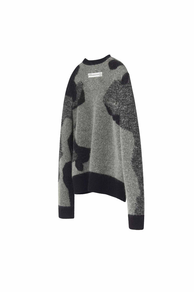 Celadon Camo Pattern Knit