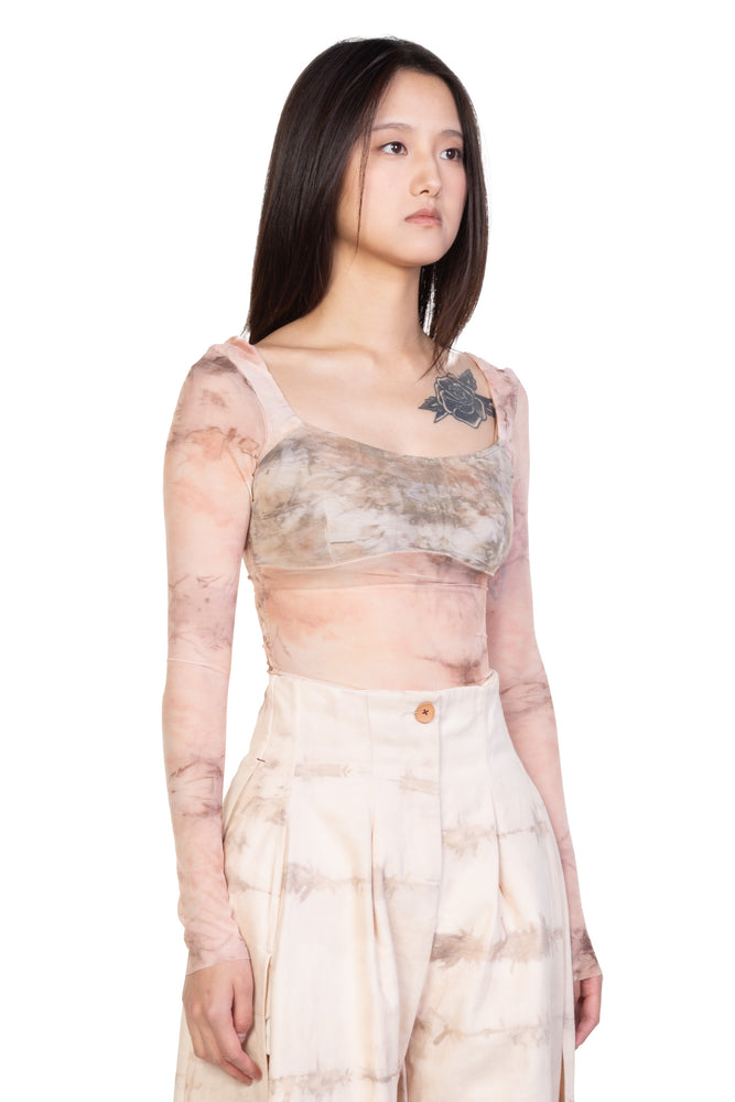 Chinese Medicine Print Square NL Top