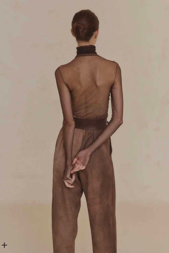 Cisne Tulle Top Cranberry