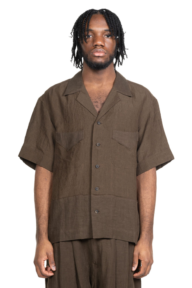 Collaged Short Sleeve Shirt