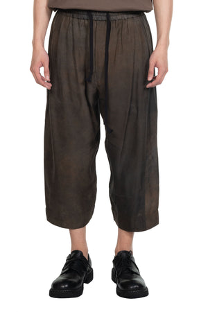Ziggy Chen Copper Brown Extra Wide Drawstring Trousers