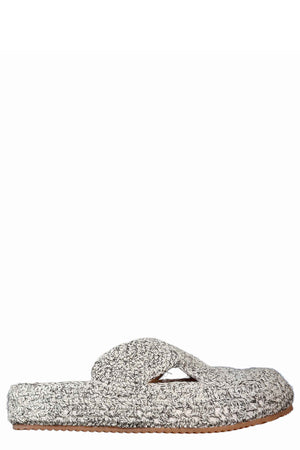 Crochet Sandal Black and White