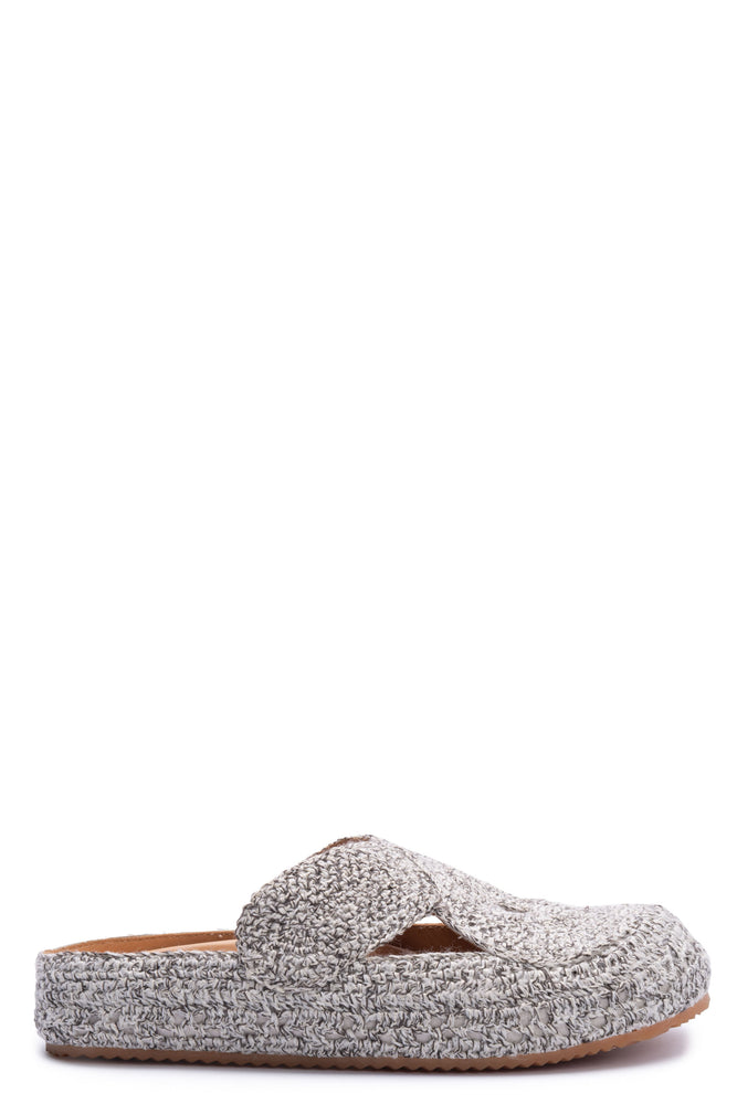 Crochet Sandal Black and White