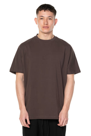 Dark Burgundy Curved Line T-shirt