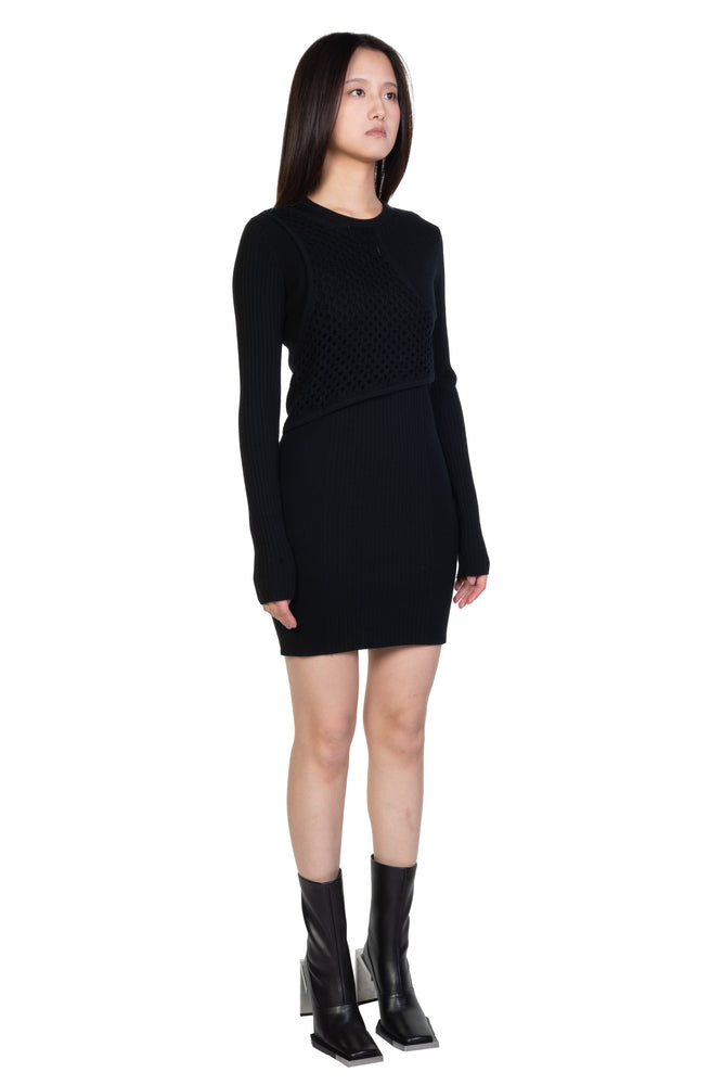 Deconstructed Knit Dress