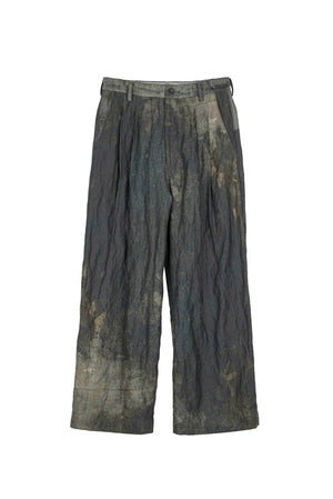 Digital Print Straight Leg Trousers
