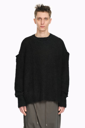Dip Knitted Sweater Black