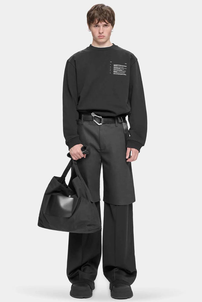 Dopio Layered Trousers Black