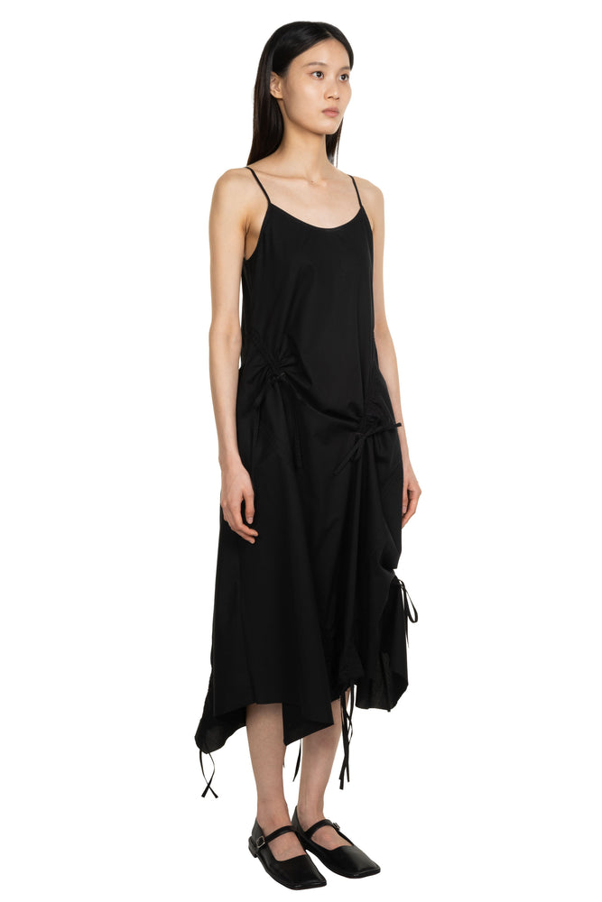 Drawstring Dress Black