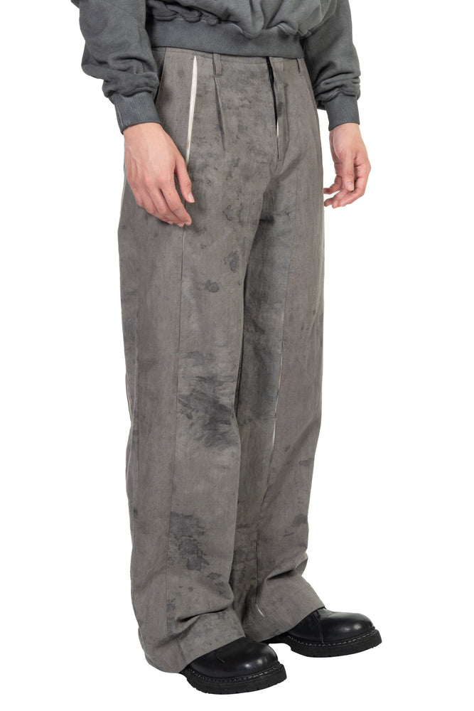 E Pants Natural Dyed Grey