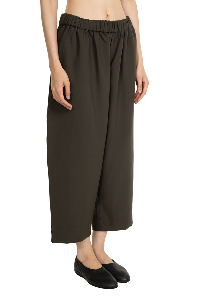 Elastic Trousers Green