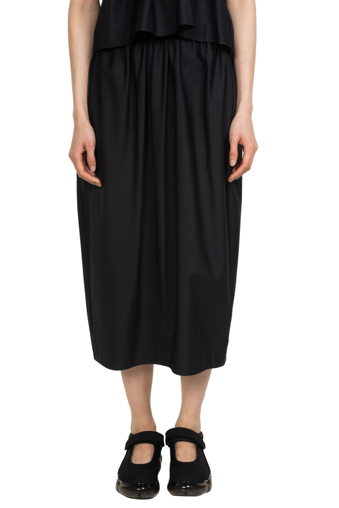 Elasticated Gathered Ruffle Waist Tulip Skirt