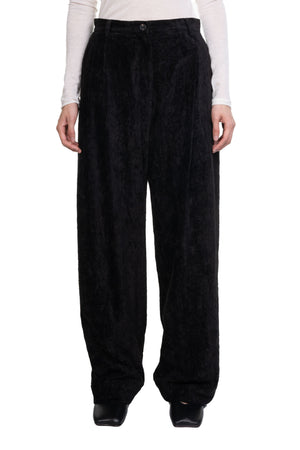 Extra Long Straight Trousers Black