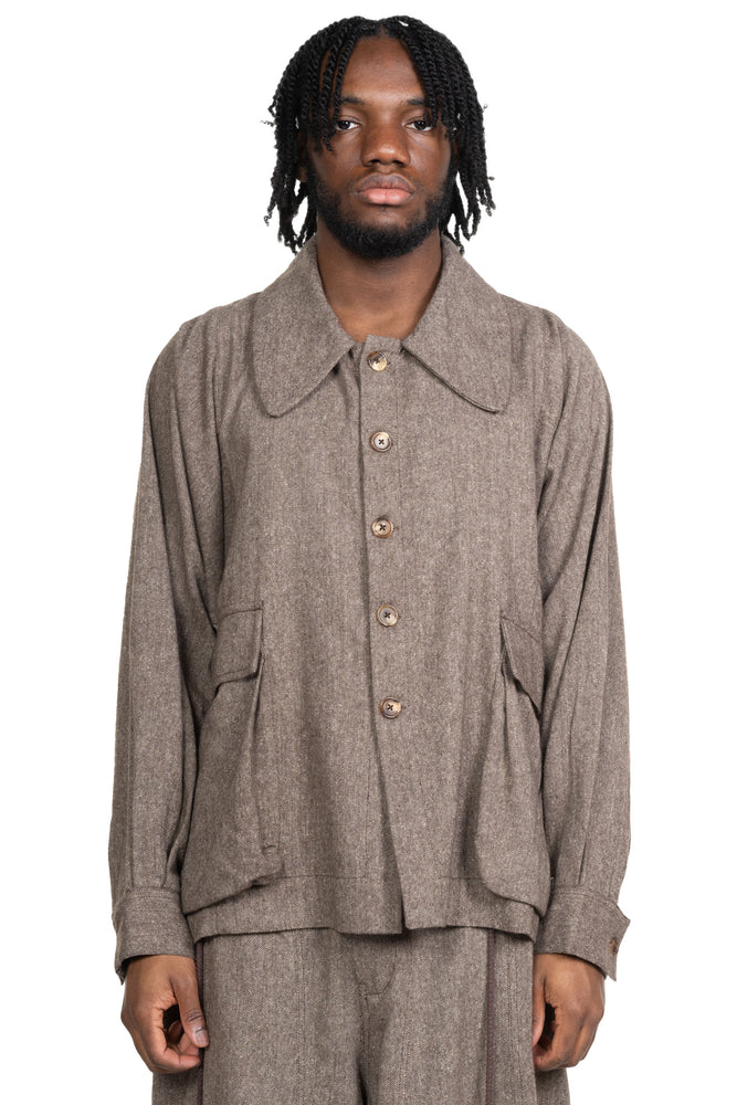 Farmer Jacket Antique Herringbone Wool