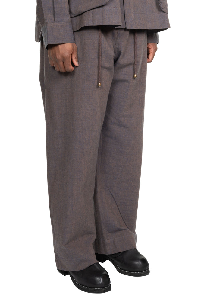 Farmer Pant Persimmon Indigo Dyed Cotton