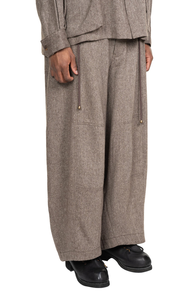 Fisherman Pant Antique Herringbone Wool