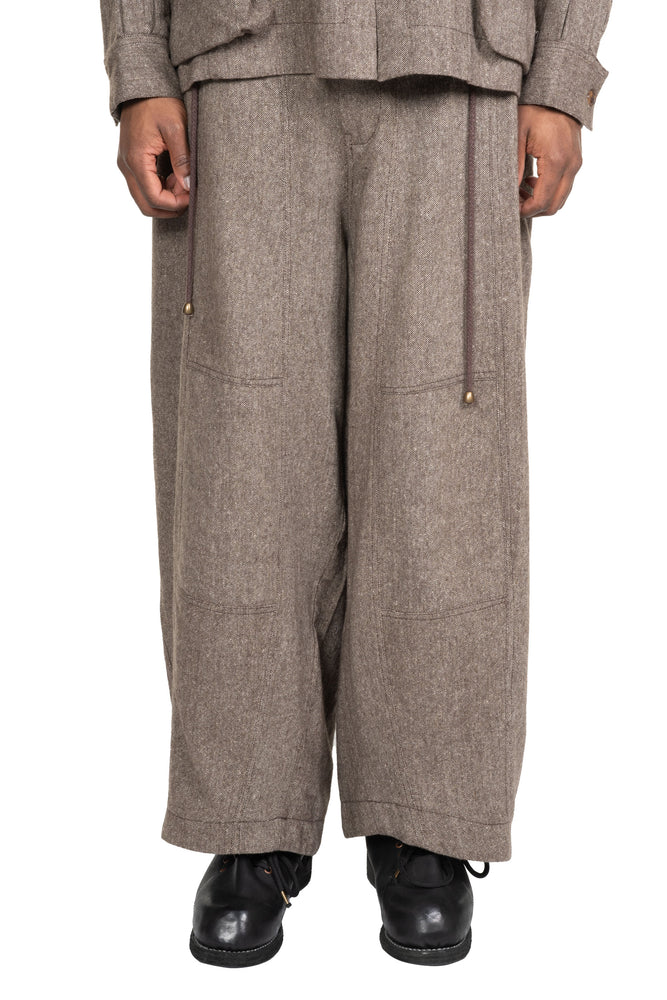 Fisherman Pant Antique Herringbone Wool