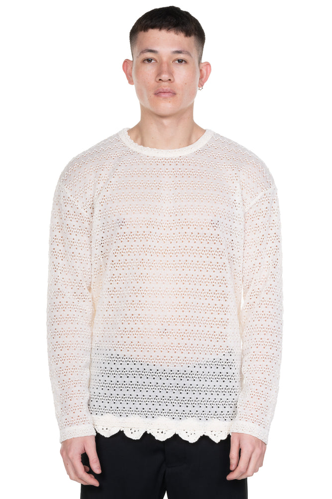 Flower Garden Sweater Ecru