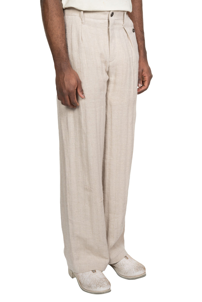 FM 0222 Pants Frayed Beige