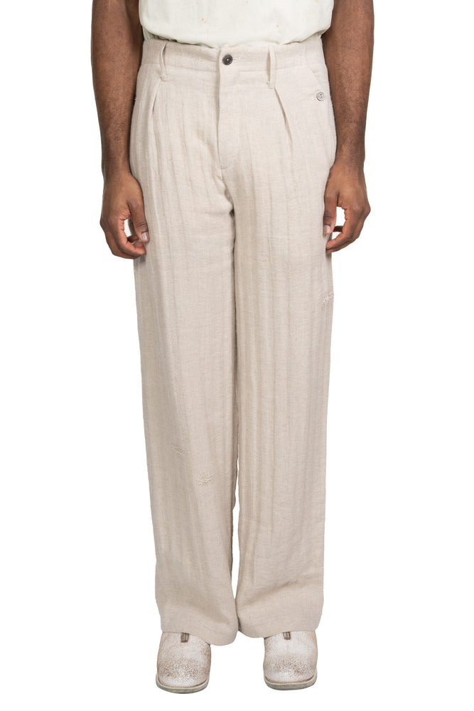 FM 0222 Pants Frayed Beige