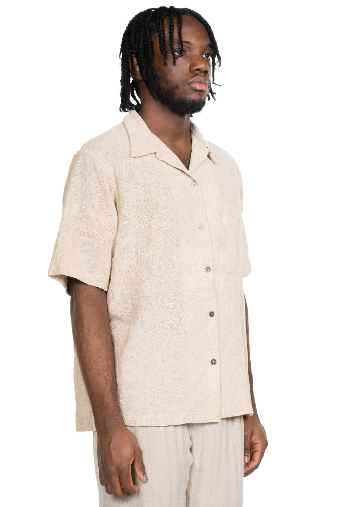 FM Exclusive Frayed Shirt Beige