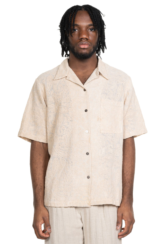 FM Exclusive Frayed Shirt Beige