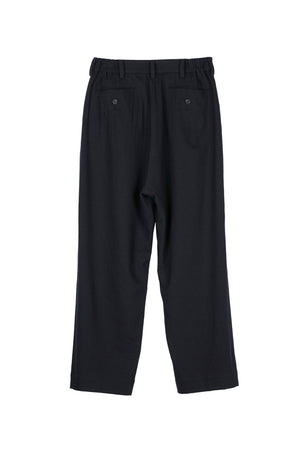 Front Pleat Trousers Black