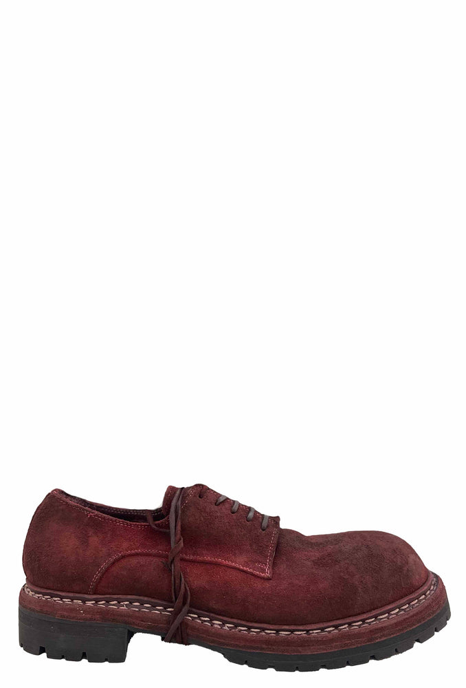 GR02V Derby Daddy Lace-Up Bison Reverse Burgundy