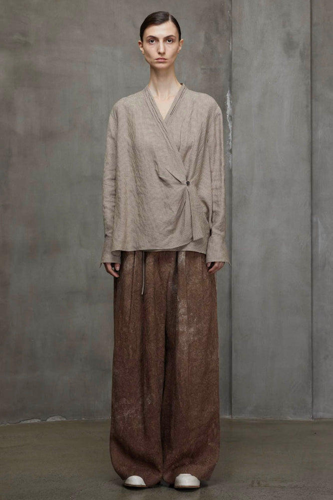 High Waist Jacquard Trousers