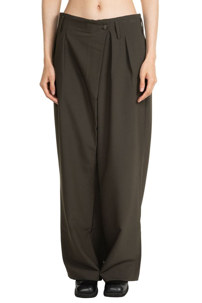High Waist Trouser Black Olive
