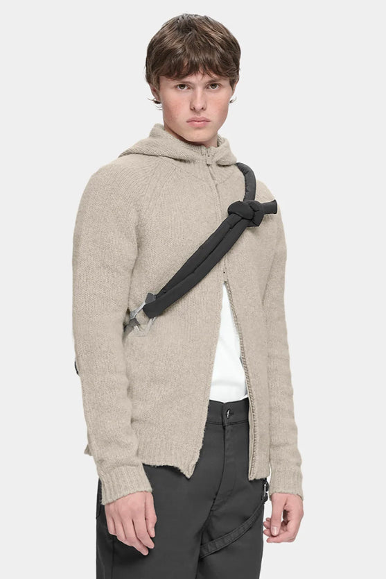 Inviola Cashmere Hoodie Dark Stone