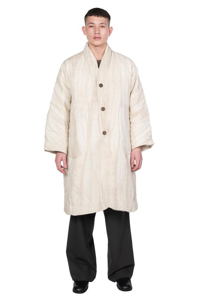 Ivory White Padded Coat
