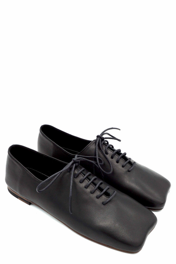 Jimin Lace Up Loafers Black